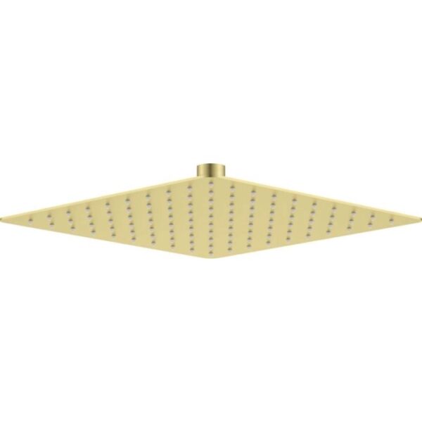 Soffione doccia acciaio 250x250 mm Camarioca oro spazzolato