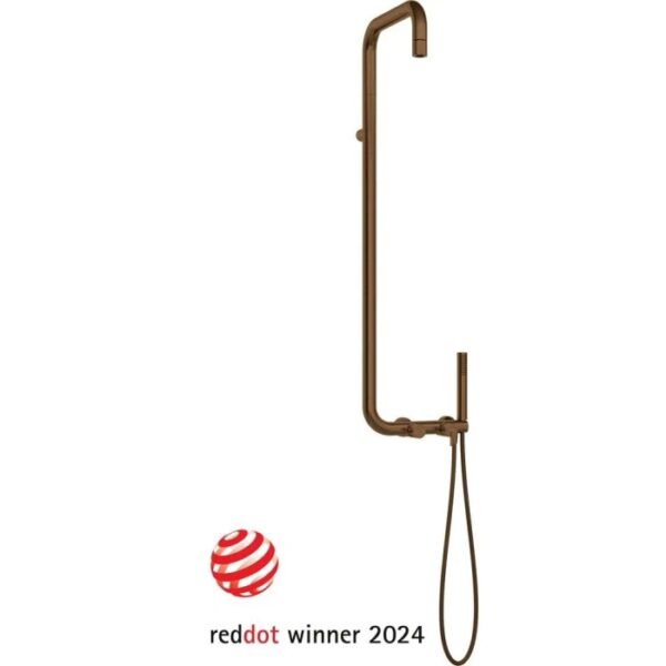 Colonna doccia miscelatore Idrostile Limonar bronzo spazzolato Ø42 mm