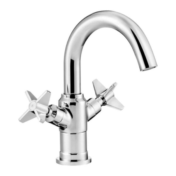 Miscelatore lavabo Madruga cromo H65 L260 P380 mm
