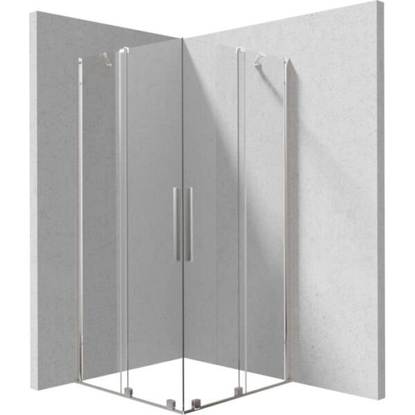 Cabina doccia quadrata Cabaiguán Idrostile 900x1950 mm cromo