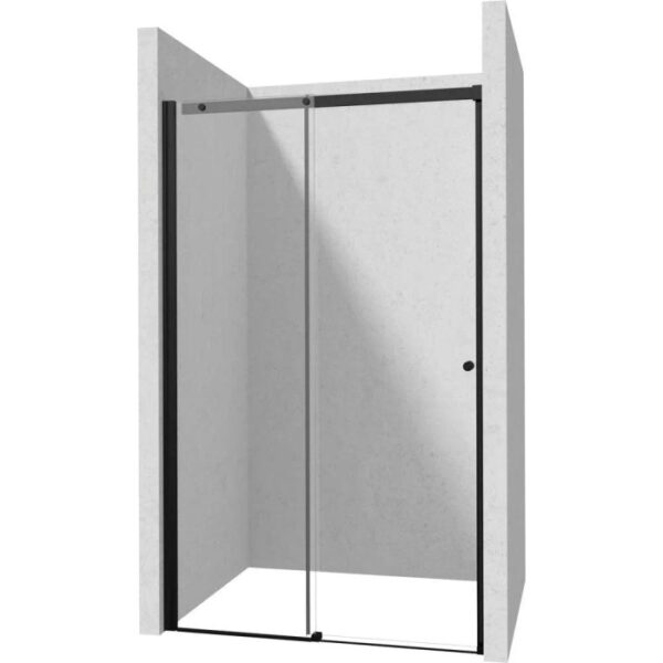Porta doccia scorrevole Idrostile 120x200 cm Nero