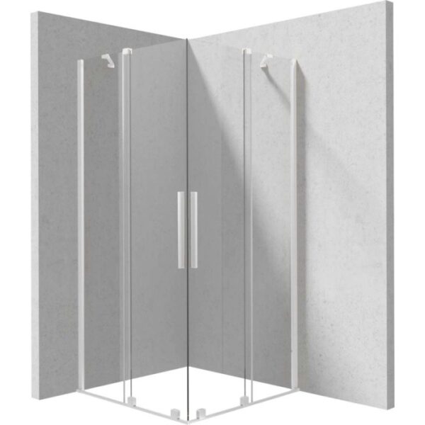 Cabina doccia quadrata Cabaiguán Idrostile 900x1950 mm bianco