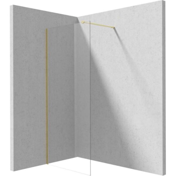 Parete doccia a scomparsa Idrostile 1000x1950 mm oro spazzolato