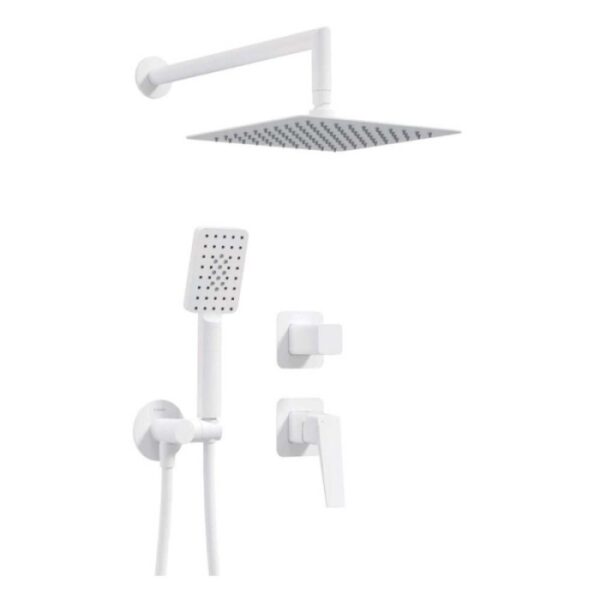 Set doccia a scomparsa 250x250 mm Placetas bianco