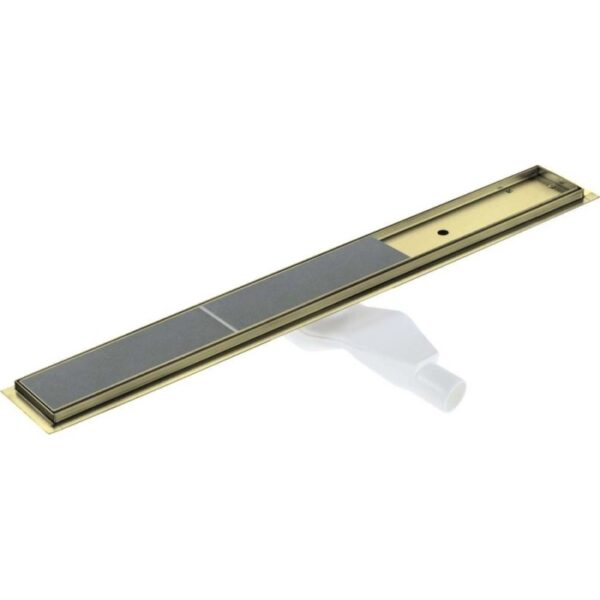 Canaletta scarico doccia lineare Idrostile reversibile 90 cm oro spazz
