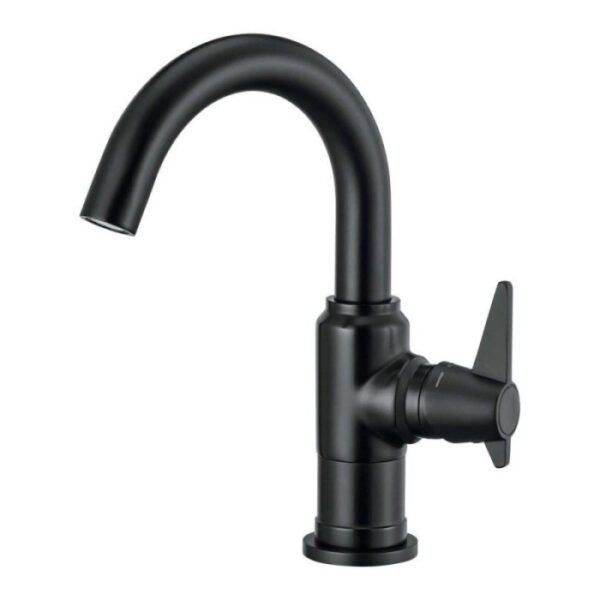 Miscelatore lavabo Madruga nero H65 L265 P375 mm