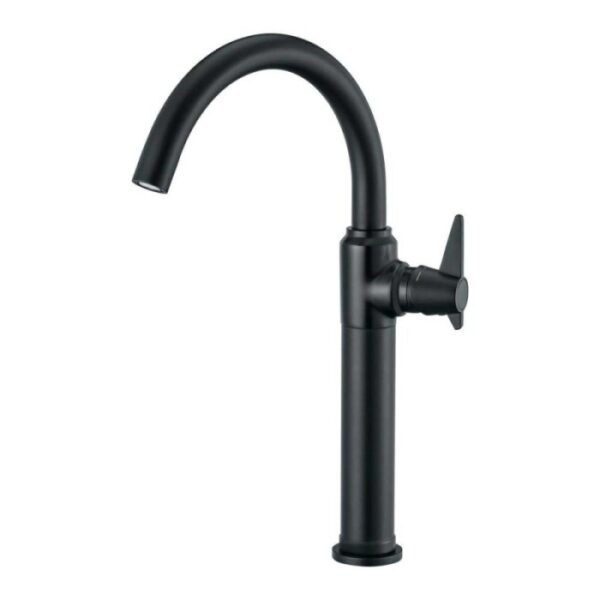Miscelatore lavabo Madruga alto nero H80 L270 P420 mm