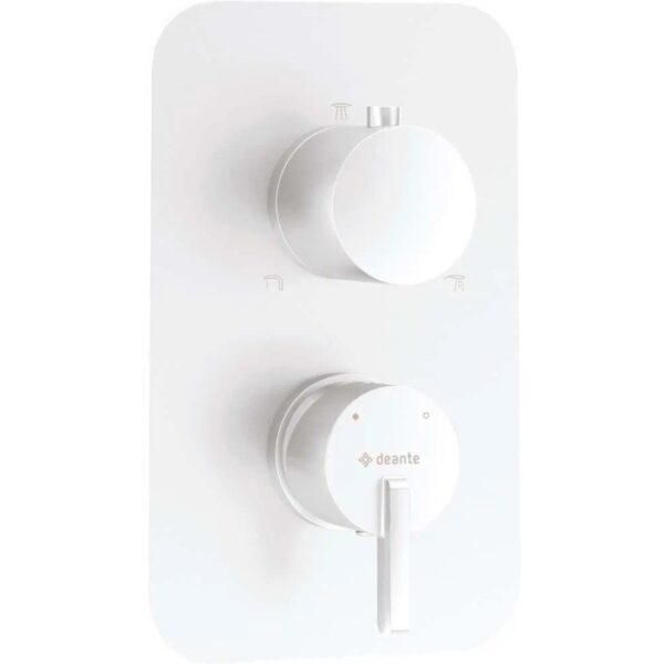 Piastra esterna per box miscelatore Idrostile serie Limonar bianco opaco