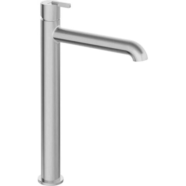 Miscelatore lavabo Limonar alto acciaio spazzolato