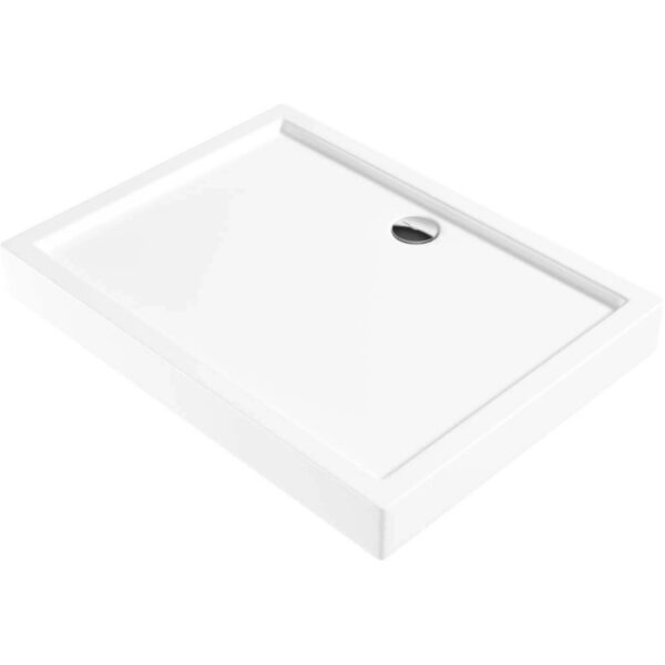Piatto doccia acrilico rettangolare Idrostile Genio 120x90 cm bianco