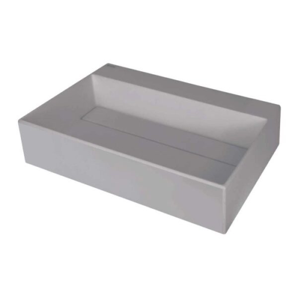 Lavabo da appoggio ovale Puerto Padre Idrostile foro rubinetto Grigio met