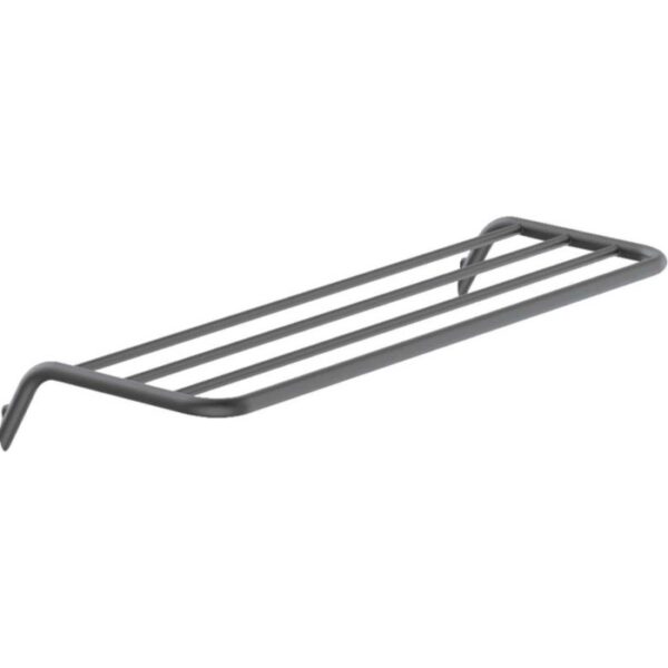 Mensola bagno a coste Idrostile 616x89 mm titanio
