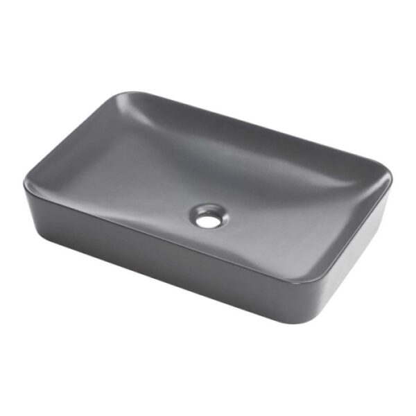Lavabo da appoggio Jagüey Idrostile 60x40 cm antracite met