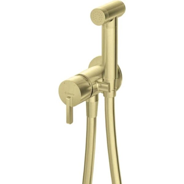 Miscelatore bidet Limonar a scomparsa con doccetta oro
