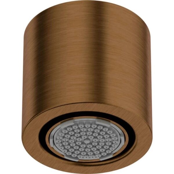 Soffione doccia fisso 1 funzione ø42 mm Limonar bronzo spazzolato