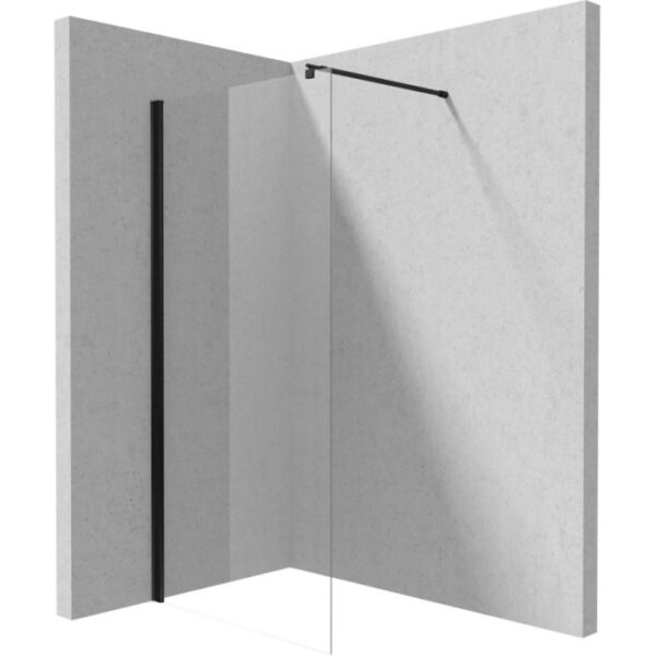 Parete doccia walk-in Idrostile 1000x2000 mm nero