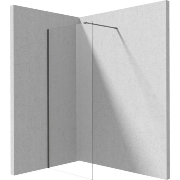 Parete doccia a scomparsa Idrostile 1200x1950 mm titanio