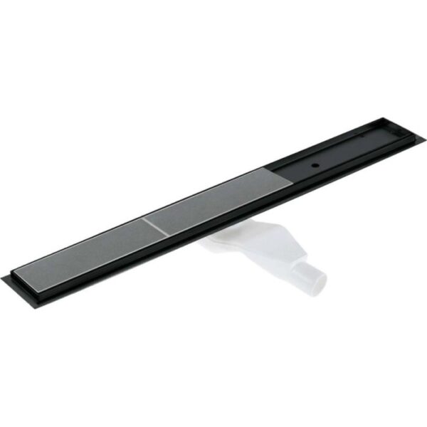 Canaletta scarico doccia lineare Idrostile reversibile 90 cm nero