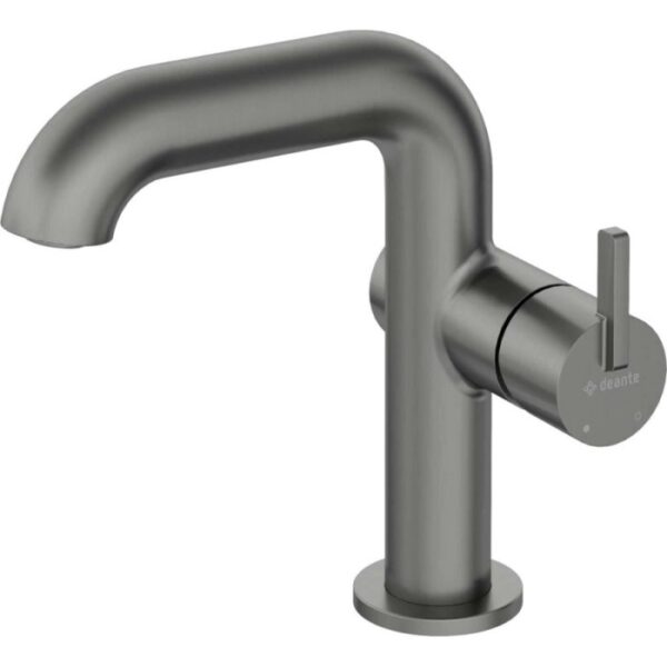 Miscelatore lavabo Limonar con bocca rettangolare titanio