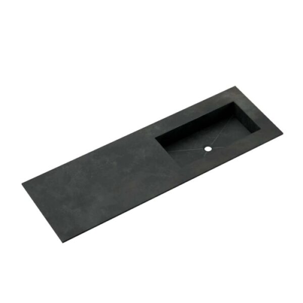 Top bagno gres Caren fascia "C" con vasca integrata sp 1,2 cm 120,5x51,2 cm