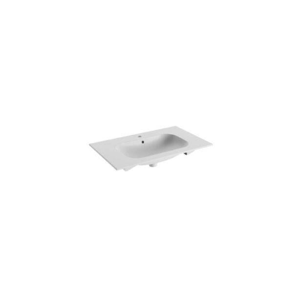 Mobile bagno consolle Caren bianco opaco l.106 h.17 p.51,5 cm