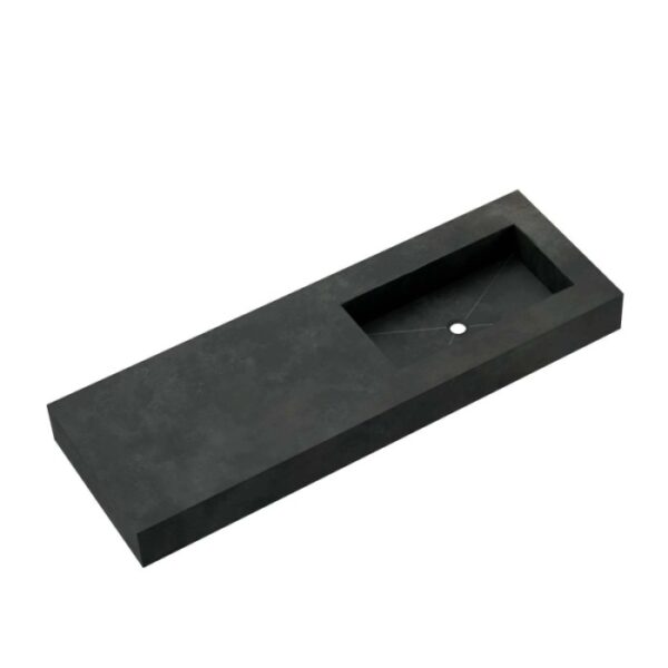 Top bagno gres Caren fascia "A" con vasca integrata sp 14 cm 85,5x51,2 cm
