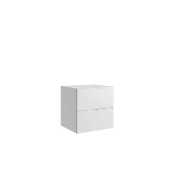 Mobile bagno base sospesa 2 cassetti Caren h.50 l.50 p.46 cm bianco