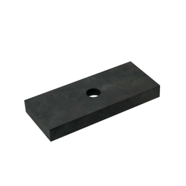 Top bagno gres Caren fascia "B" foro per lavabo appoggio sp 10 cm 85,5x51,2 cm