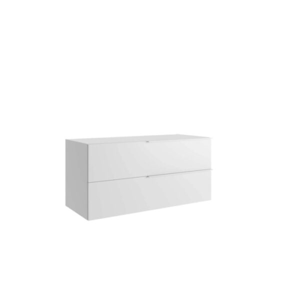 Mobile bagno base sospesa 2 cassetti Caren h.50 l.105 p.46 cm bianco