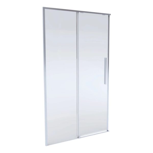 Box doccia t.b.t. con porta scorrevole, telaio in alluminio.
