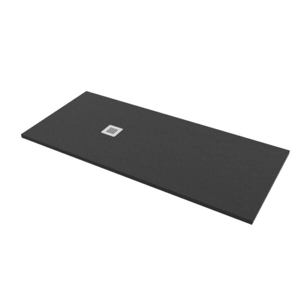 Piatto doccia t.b.t. grigio scuro con scarico quadrato