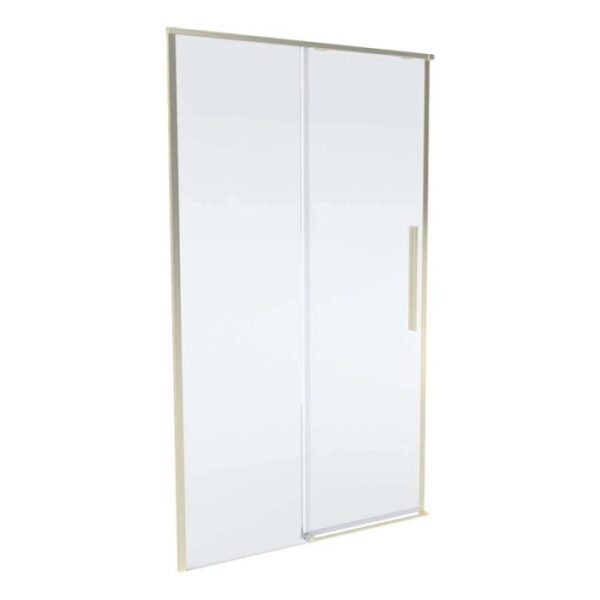 Porta doccia scorrevole Slim 148-150x200 cm oro spazzolato