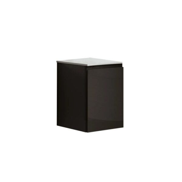 t.b.t. Mobile lavabo antracite con piano bianco per arredo bagno.