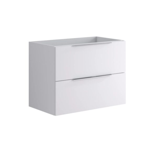 Mobile bagno t.b.t. bianco con due cassetti per il bagno.