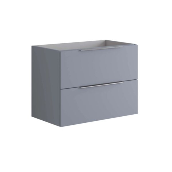 Mobile bagno cassettiera Bali 80 cm 2 cassetti Indaco Opaco