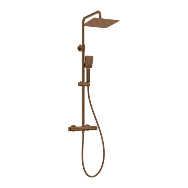 Colonna doccia miscelatore termostatico Idrostile bronzo spazzolato