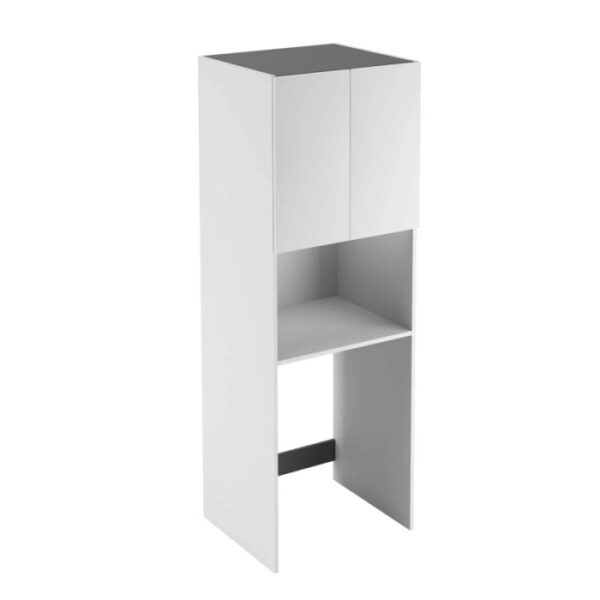 Mobile bagno colonna nobilitato portalavatrice 2 ante vano sup L70xH205xP51 cm