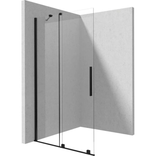 Parete doccia scorrevole Cabaiguán Idrostile 800x1950 mm nero