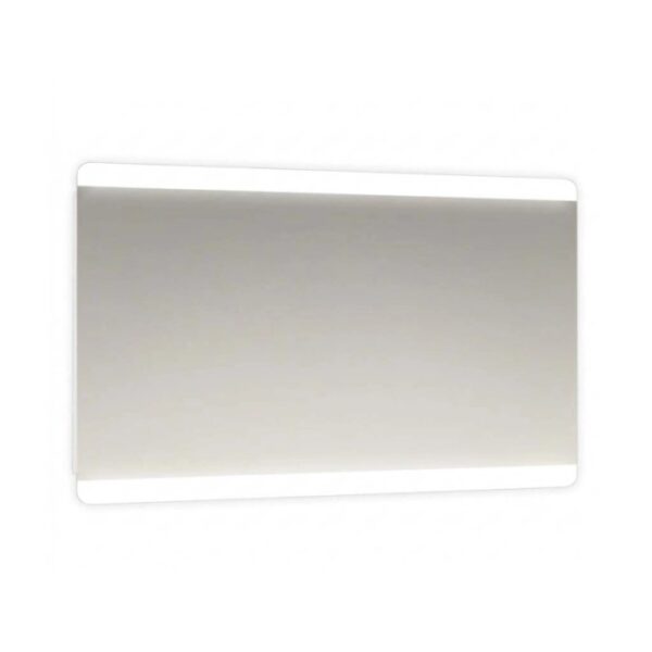 Specchio angoli stondati fasce satinate retroilluminate led Phone 90x70 cm