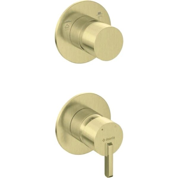 Miscelatore doccia incasso Idrostile Limonar con deviatore Legos oro spazzolato