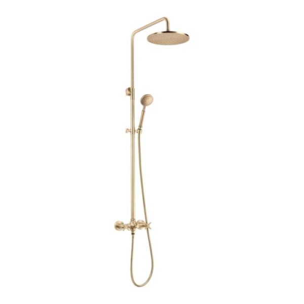 Colonna doccia Idrostile collezione Madruga stile retro cono ottone Ø250 mm