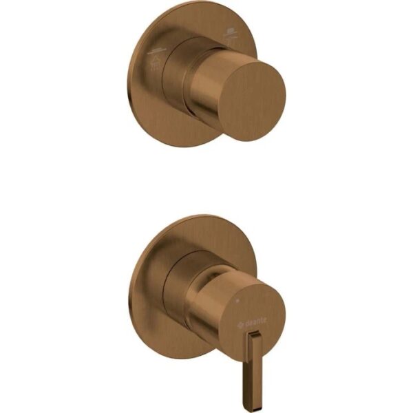 Miscelatore doccia incasso Idrostile Limonar Legos deviatore bronzo spazzolato