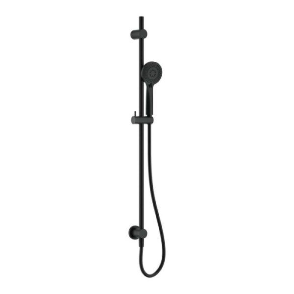 Set doccia 3 funzioni Idrostile Rodas con saliscendi connettore a scomparsa nero