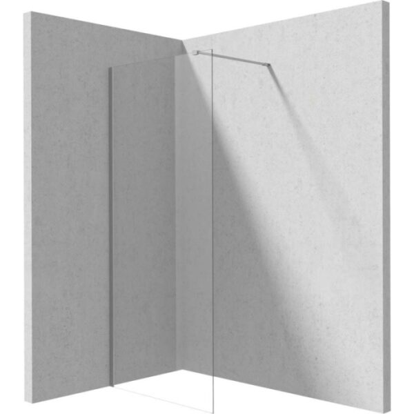 Parete doccia a scomparsa Idrostile 1000x1950 mm acciaio spazzolato