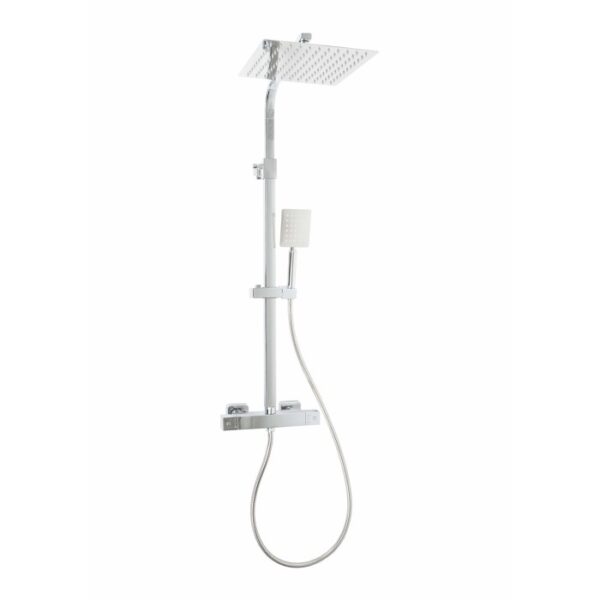 Colonna doccia t.b.t. con soffione e doccetta, cromo.