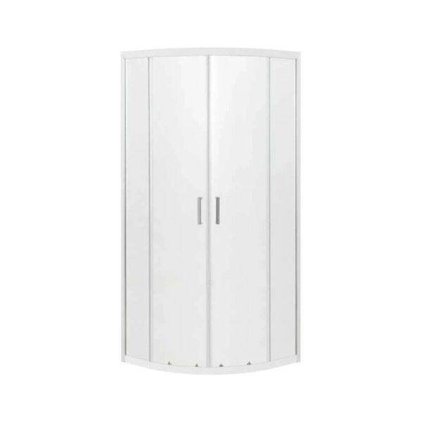 Box doccia Kamelie semicircolare vetro stampato 80 cm sp. 5 mm