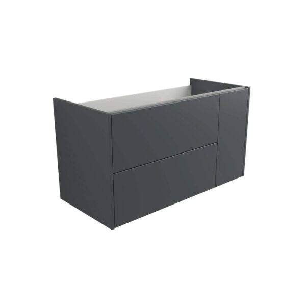 Mobile bagno sospeso t.b.t. grigio con due cassetti frontali.
