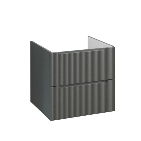 Mobile bagno t.b.t. grigio con due cassetti per arredare il bagno.