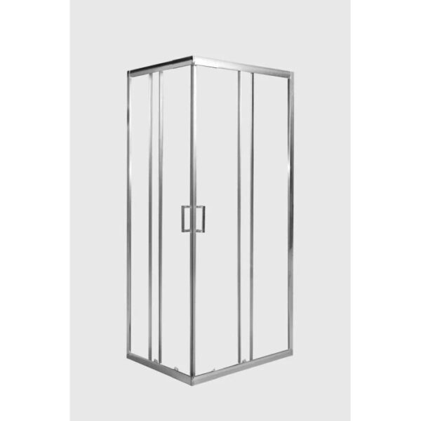 Box doccia Kindai estensibile rettangolare trasp. 68-80/88-100 cm sp. 6 mm