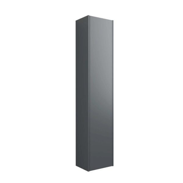 Mobile colonna grigio per arredo bagno, parte della serie t.b.t.